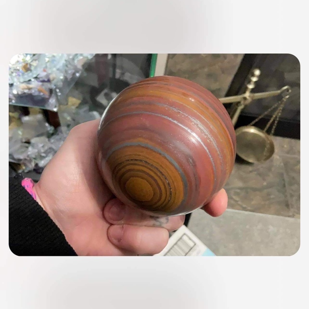 ✨Host pick ✨ Rare XL Tiger Iron Sphere Healing Crystal Crystal Sphere